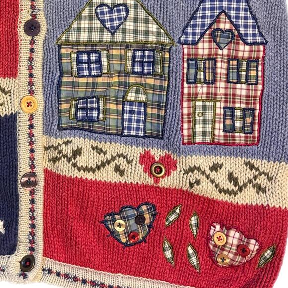 Multi coloured vintage knit vest (large) - Picture 2 of 6